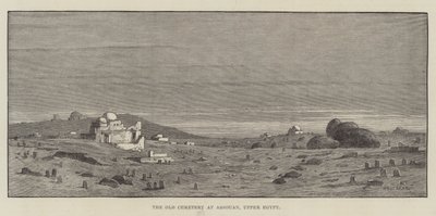 The Old Cemetery at Assouan, Upper Egypt by Charles Auguste Loye